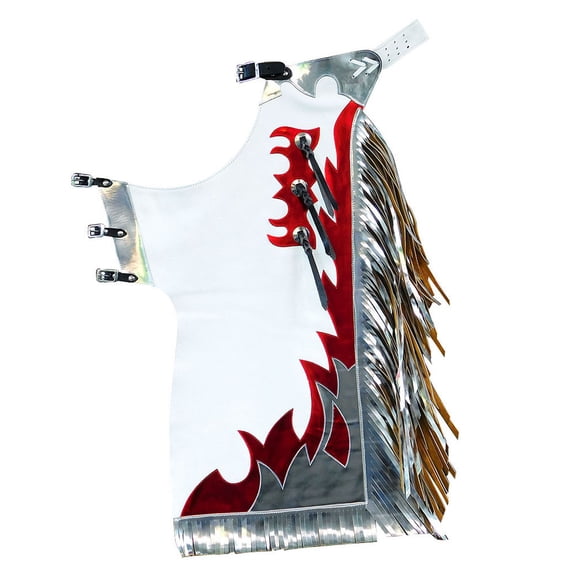 Western Youth Child Rodeo Bronc Bull Riding Show Genuine Leather Chaps