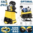thumbnail image 2 of Bike Rack Bag - 3 in 1 Bicycle Trunk Bag, 13L/24L Capacity Bicycle Backseat Bag with Waterproof Carbon Fiber, Bike Rack Rear Luggage Bag with Shoulder Strap, 2 of 7