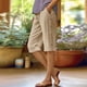 thumbnail image 1 of mfyjkho Pantalones Cortos De Entrenamiento Para Mujer, Pantalones Cortos De Verano Para Mujer, De Color Liso, Con Botones Laterales Y Bolsillos, Para Playa. Pantalones Cortos Para Mujer Xl, 1 of 8