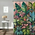 thumbnail image 2 of JRXY Antique Vases Botanical House Plant Picture Shower Curtain Multiple Sizes White, 2 of 6