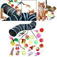 thumbnail image 3 of Tubo de túnel de juego de gato Sunnimix 22 juegos de juguetes interactivos para gatos, 3 of 7
