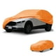 thumbnail image 1 of Funda para coche Unique Bargains a prueba de agua para todo clima, protección exterior completa contra el sol y la lluvia para Mazda CX-30 210D-PU Naranja con franjas reflectantes, 1 of 1
