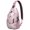Cute Halloween Ghosts-1, variant on Sling Backpack,Cute Halloween Ghosts Pattern Sling Bag with Water Bottle Holder,Waterproof Sling Bag for Men/Women with Headphone Jack for Hiking,Travel