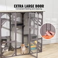 thumbnail image 6 of Dranite Large 7-Level Outdoor Catio, 71x35x67 Inch Cat Enclosure with Platforms & Resting Boxes, 6 of 6