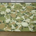 thumbnail image 6 of Ambesonne Skull Place Mats Set of 4, Sketchy Spooky Camouflage, Standard Size, Pale Green Pale Brown, 6 of 6