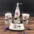 thumbnail image 2 of Watson Bathroom Accessories - Pink and Black Ceramic Bathroom Accessory Set, 2 of 5