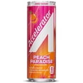 thumbnail image 2 of Accelerator Energy Drink, Peach Paradise 12 fl oz can (12 pack), Zero Sugar, Sustained Energy from 100% Natural Caffeine (200mg from Green Coffee Bean & Green Tea extract), 2 of 6