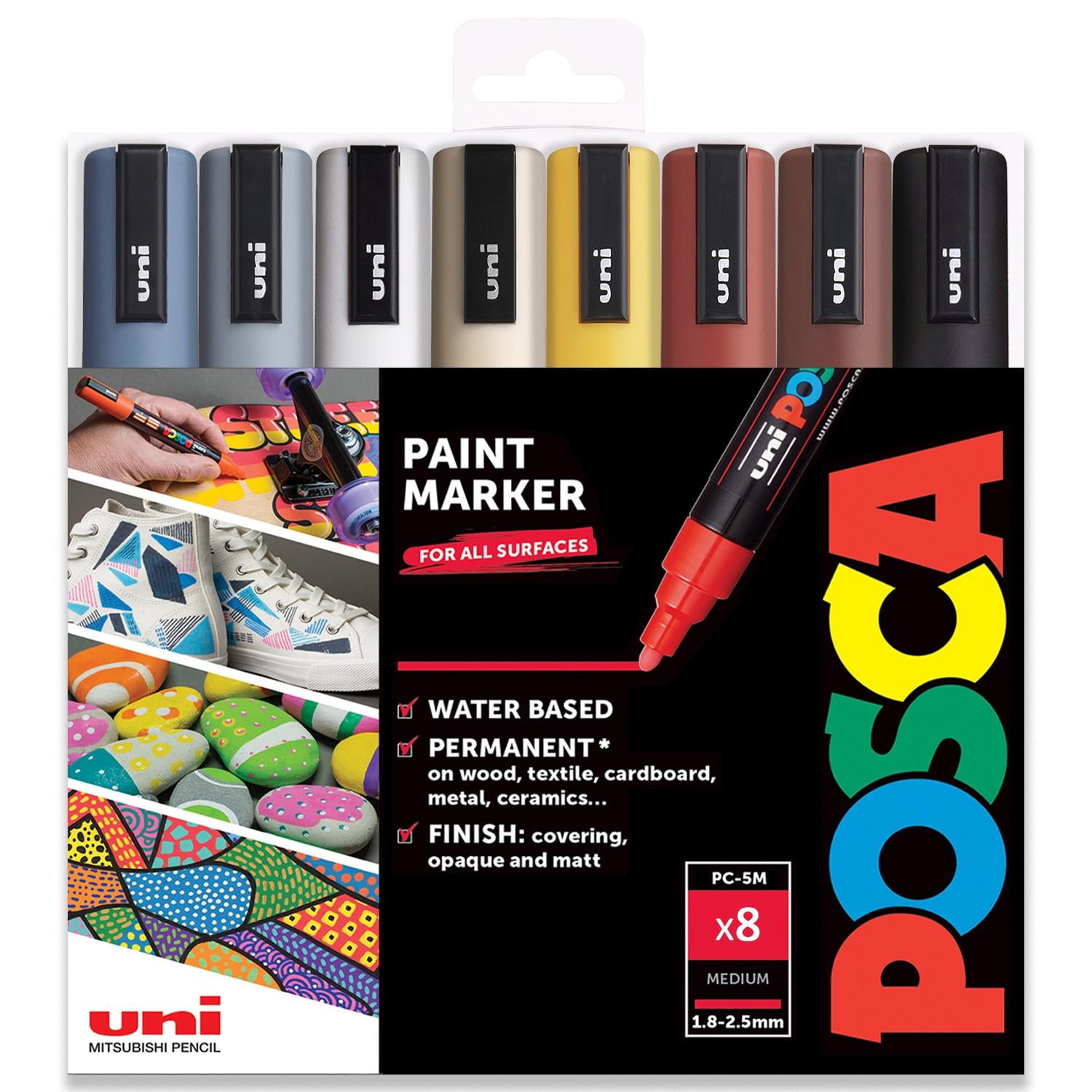 POSCA - PC-5M - Paint Marker Art Pens - 1.8-2.5mm - Industrial