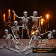 thumbnail image 7 of Joyfy 6 Pcs Skeleton Halloween Decorations,16 Inch Full Body Poseable Skeleton with Movable Joints for Halloween Indoor Outdoor Party,Graveyard,Haunted House Accessories, 7 of 7
