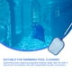 thumbnail image 4 of 1 juego de red para piscinas poco profundas, herramienta profesional de limpieza (azul), 4 of 7