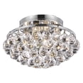 thumbnail image 2 of 9805 Corona Collection Flush Mount D10in H7in Lt:3 Chrome Finish (Royal Cut Crystals), 2 of 2