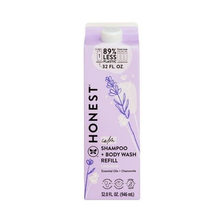 The Honest Company 2 in 1 Cleansing Shampoo and Body Wash Refill Carton Gentle for Baby 32 fl oz