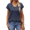 thumbnail image 4 of MOSHU Casual Womens T-Shirts Basic Tops for Women Cap Sleeve Loose Tank Tops, 4 of 9