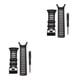 thumbnail image 2 of Correa de reloj Kenally de goma con destornillador y cierre de Acero inoxidable para Ambit 1 2 3 Negro 2piezas, 2 of 5