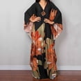 thumbnail image 2 of ZQUUVOU Plus Size Kaftan Dress for Women Beach Cover Up Fashion Printed Loose Fit Long Maxi Dress Vacation Resort Swimwear Multicolor, 2 of 7