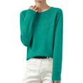 thumbnail image 6 of Knit Sweater for Women Long Sleeve Crew Neck Cute Sweaters Dressy Causal Loose Hollow Warm Soft Cozy Tunic Pullover,2XL, 6 of 6