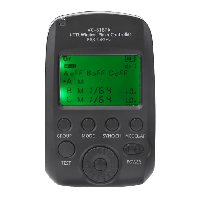 Disparador de flash TTL, VISICO VC-818TX I Disparador de flash inalámbrico TTL Disparador de flash HSS Diseño de última generación Jadeshay A