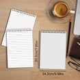 thumbnail image 3 of ERTZAE steno books,top spiral notebooks,Clear Plastic Cover,A5 Graph 40 sheets flip notebook,Daily note taking,Portable Writing notebook,office writing memo pads,Birthday Gift Notebook,Smooth Writing, 3 of 9