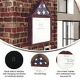 thumbnail image 2 of Flash Furniture Quincy Solid Pine Wood Flag and Certificate Display Case 22.5" x 18.5" Mahogany, 2 of 2
