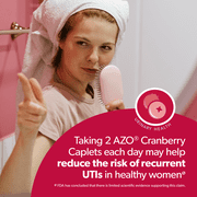 (2 pack) AZO Cranberry Urinary Tract Health Supplement, Helps Cleanse & Protect for Reduced UTIs, 50 Count