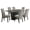 Gray/Black - 7-Piece, variant on Stanton 7-piece Rectangular Dining Table Set Grey