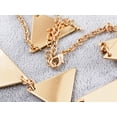 thumbnail image 4 of Women Fashion Jewelry Necklace Triangle Collar Art Deco Spiked Chain Statement Necklace, 4 of 5