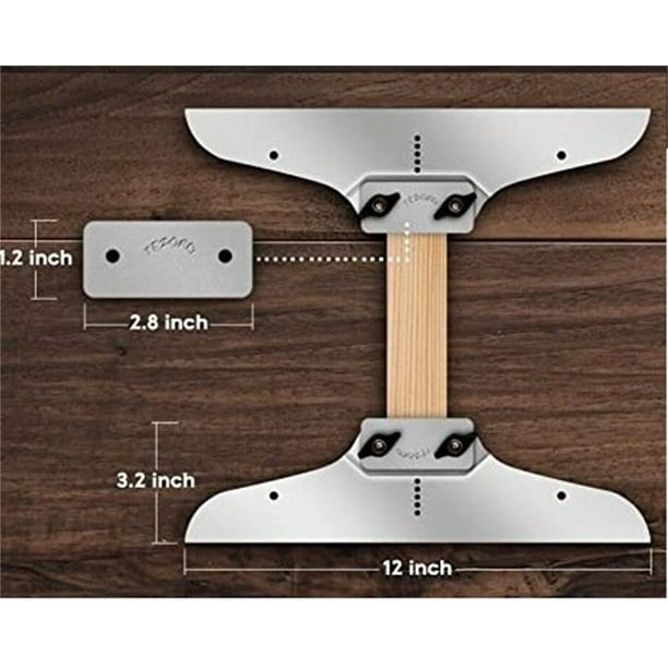 Stair Tread Gauge Stair Layout Tool Wood Stair Jig for Measuring Shelf