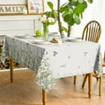 thumbnail image 3 of Spring Summer Tablecloth 60x84 Inch Rectangular, Wild Flowers Floral Table Cover for Party Picnic Dinner Decor, 3 of 6