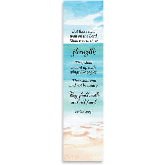 Christian Verses Bookmark | Page Marker Divider | But Those Who Wait On The Lord Shall Renew Their Strength (Isaiah 40:31)