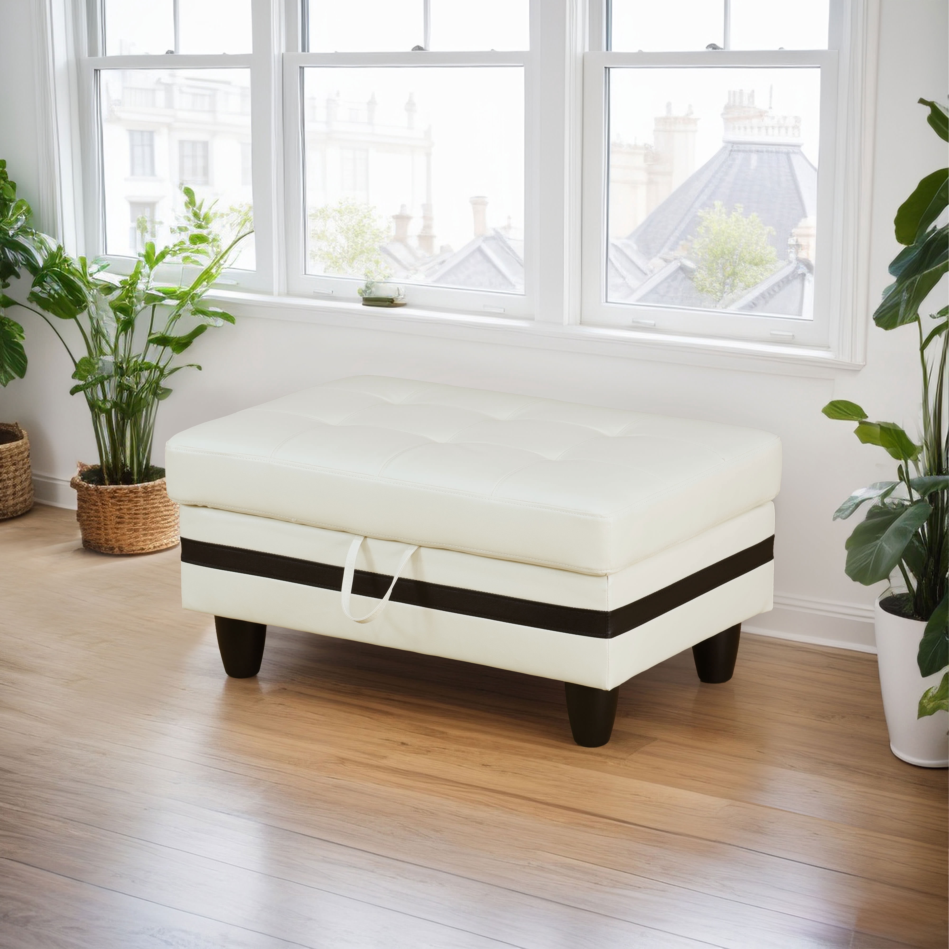 MAYEERTY Sofa Ottoman Footrest with Storage, Multi-Variant Foot Stool for Home, Bedroom, Living Room