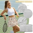 thumbnail image 6 of Xoenoiee Cowboy Cactus Hat Boots Sun Flower Print Pleated Skirts for Women High Waisted Tennis Skirt Athletic Skorts with Pockets Shorts Workout Golf Skort, 2XL, 6 of 6