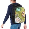 thumbnail image 5 of Adventure Time 16 Inch Backpack with 2 Compartment, Large Capacity School Bookbags Casual Travel Daypack, 5 of 6