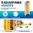 thumbnail image 5 of Welding Table, Heavy Duty Steel Construction Workbench, Folding Work Platform and Work Bench with Versatile Portable, Folding Legs, with 4 Wheels for Painting, 5 of 15