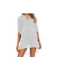 thumbnail image 3 of Women Chiffon Beach Cover Up Shirt Bikini Beachwear Bathing Suit Beach Dress, 3 of 6