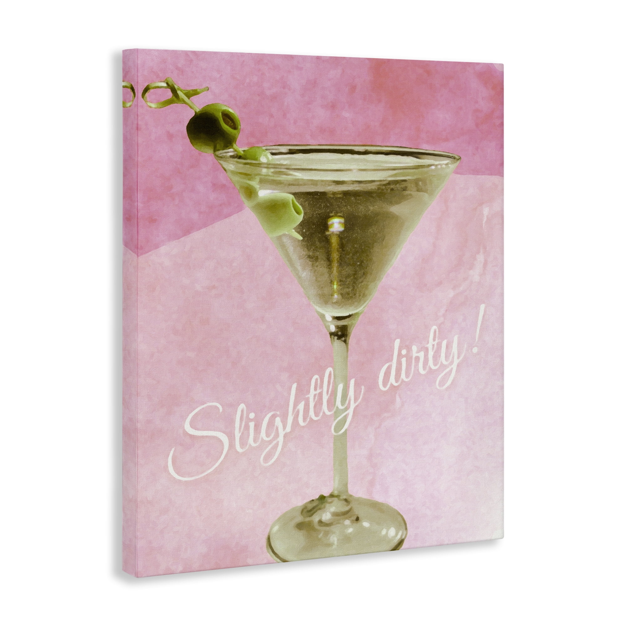 Stupell Industries Slightly Dirty Martini Food & Beverage Painting Wrapped Canvas Art Print Wall Art, 16 x 20