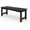 Black, variant on 2-Person Outdoor Benches Weatherproof, Poly Lumber Outside Bench, All-Weather Garden Bench for Porch, Backyard and Park, Will not Rot and Fade, Easy Installation, Grey