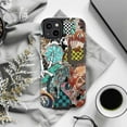 thumbnail image 6 of Bold Graphic Tattoo Style Phone Case, Retro Sticker Collage Design iPhone Cover, Unique Artistic Protective Case for iPhone 17 16 15 14 13 12 11 Pro Plus Mini, 6 of 6