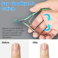 thumbnail image 5 of 8 Pieces Cuticle Nippers Stainless Steel Cuticle Trimmer Pointed Blade Cuticle Cutter Clipper Dead Skin Remover Scissors Manicure Tools for Fingernails and Toenails (Vivid Color), 5 of 14