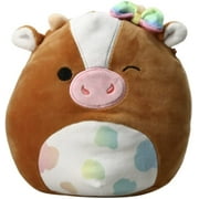 Squishmallows Official Kellytoy Plush 7.5 Inch Griella Cow w/ Rainbow Spots - Squishy Stuffed Toy Animal