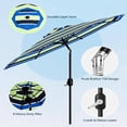 thumbnail image 2 of EastVita 9Ft Patio Umbrella - 8 Sturdy Ribs Outdoor Table Umbrella with Crank Lift Push Button Tilt, 2 of 6