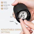 thumbnail image 3 of Chestnut C3S Manual Coffee Grinder, Hand Coffee Grinder with Adjustable Grind Setting, Stainless Steel S2C Conical Burr Coffee Grinder, for Espresso to French Press - Black, 3 of 13
