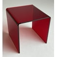 thumbnail image 2 of T'z Tagz 4x7x4.5 Inch Transparent Red Acrylic Riser Display Stands New 2 Pack, 2 of 6