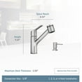 thumbnail image 5 of Moen 87701SRS Sombra Single-Handle Pull-Out Sprayer Kitchen Faucet with Power Clean, Spot Resist Stainless, 5 of 5