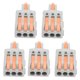 thumbnail image 5 of Conectores De Cable De Palanca, Conector De Empalme Conectores De Cable Compactos Ignífugos Para Fuentes De Alimentación Para Maquinaria Para Control Eléctrico Para Mejoras En OTVIAP Naranja, 5 of 8