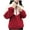 Red, variant on Hueook Black Jacket Women Womens Jackets Casual Women's Winter Casual Jacket with Thick Fleece and Stand Up Collar Zipper Jacket Red 3X