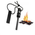 thumbnail image 3 of Flintsupplystore 4 in 1 Outdoor Survival Flint Fire Starter Magnesium Fire Starter Rod with Compass, Saw, and Whistle, 3 of 11