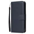 thumbnail image 3 of SaniMore for iPhone 14 Plus 6.7" PU Leather Case, Magnetic Closure Flip Wallet Cover with Wrist Strap Card Slot & Multi-Angle Kickstand All-Inclusive Protective Shell, Darkblue, 3 of 7