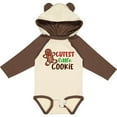 thumbnail image 3 of Inktastic Cutest Little Cookie Cute Christmas Gingerbread Man Boys or Girls Long Sleeve Baby Bodysuit, 3 of 5