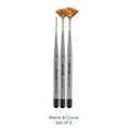 thumbnail image 4 of Creative Mark 3 Piece Micro Detail Paint Brush Set, Mini Paintbrushes for Acrylic, Watercolor, Oil, Face, Nail, Scale Model Painting & Line Drawing, 4 of 5