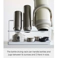 thumbnail image 6 of Yamazaki Home Countertop Bottle Drying Rack, White, Steel, Supports 4.4 pounds, No Assembly, 6 of 7